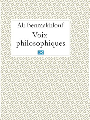 cover image of Voix philosophiques (Essais)